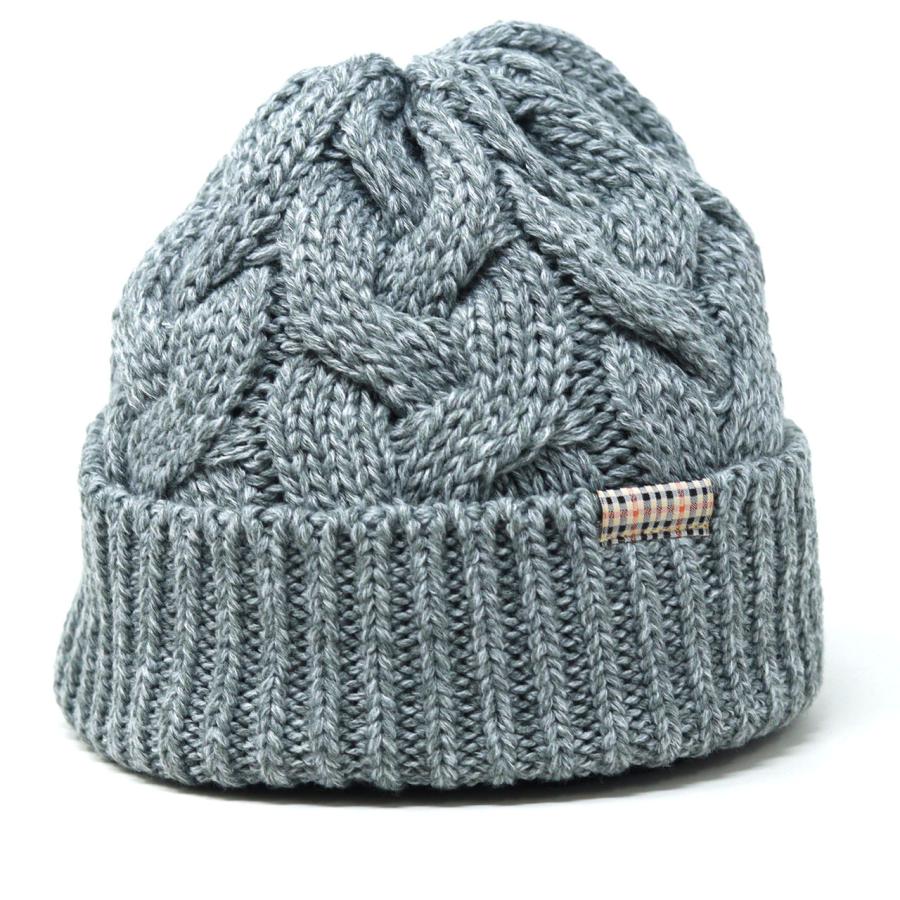 DAKS（ダックス） ニット帽 レディース ケーブル編みニット 1/7