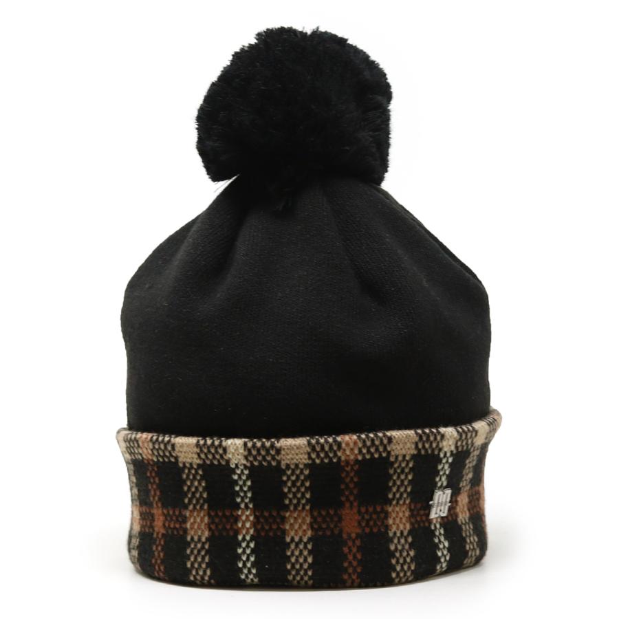 DAKS（ダックス） ニット帽 レディース ポンポン付き 秋冬 ニット