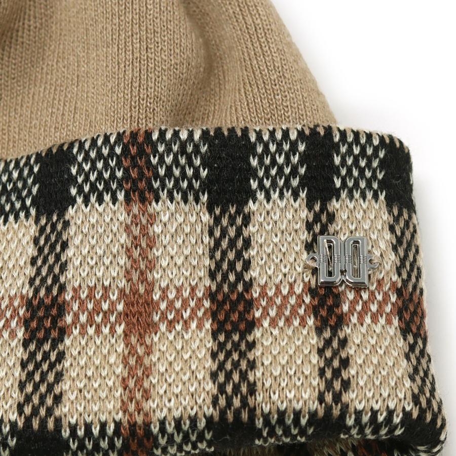 DAKS（ダックス） ニット帽 レディース ポンポン付き 秋冬 ニット