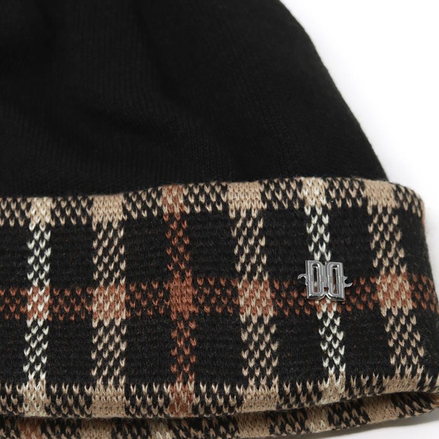 DAKS（ダックス） ニット帽 レディース ポンポン付き 秋冬 ニット