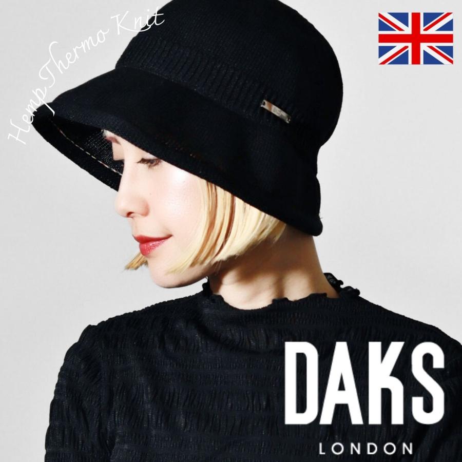 DAKS（ダックス） レディース 麻 ハット 通気性 サーモニット フィット
