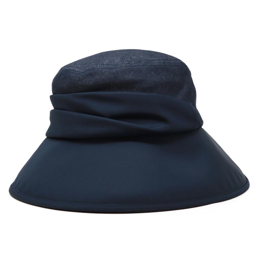 DAKS（ダックス） 帽子 レディース ミセス ハット 秋冬 黒 つば広 UV