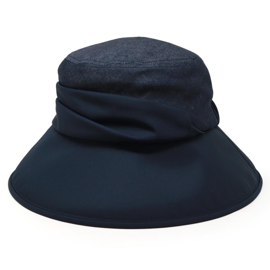 DAKS（ダックス） 帽子 レディース ミセス ハット 秋冬 黒 つば広 UV