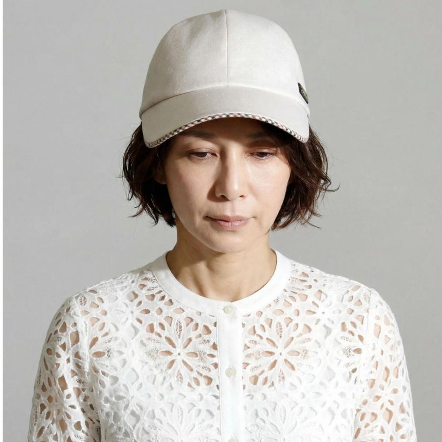 アシーナニューヨーク ジャネット 麦わら帽子 キャップ ホワイトリボン
