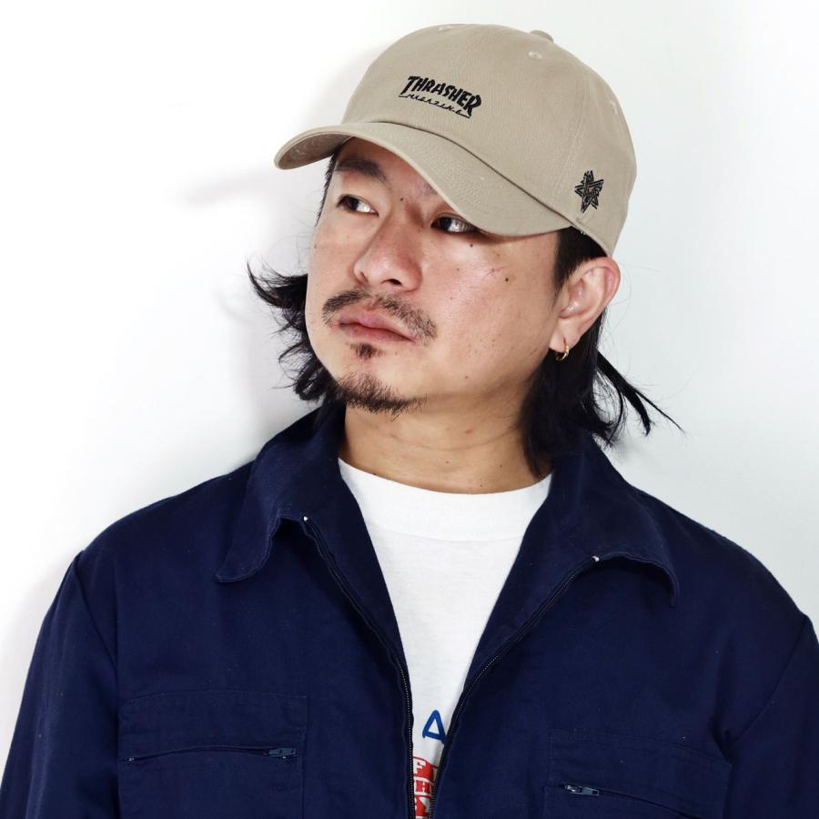 THRASHER（スラッシャー） キャップ メンズ ステッカー付き コットン