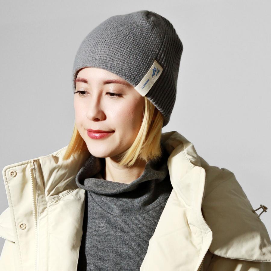 Paloma wool グレー フード付きニット帽 DAKS（ダックス） 帽子 メンズ 秋冬 ニットワッチ ウール ニット帽