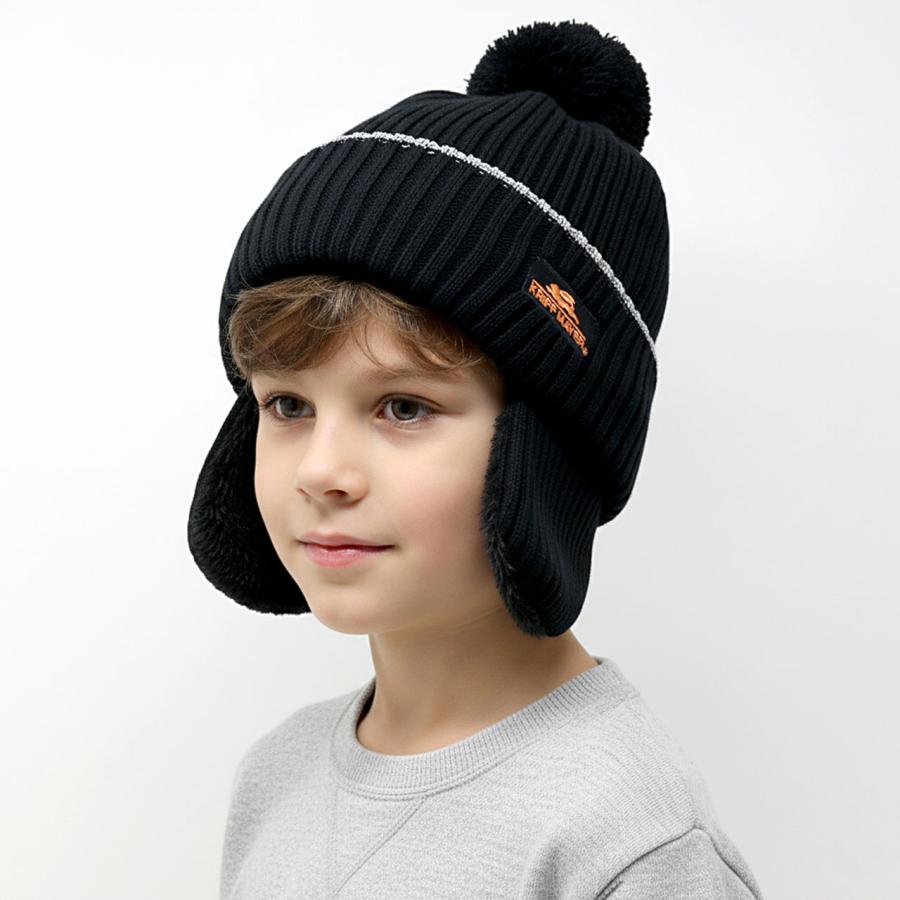 KRIFF MAYER（クリフメイヤー） ニット帽 男の子 ポンポン ニット