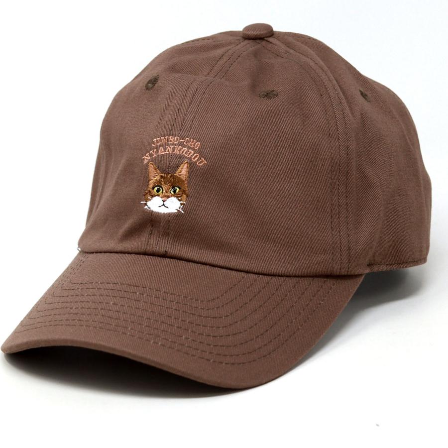 神保町にゃんこ堂 キャップ ネコ 刺繍 レディース メンズ 猫 帽子 ねこ