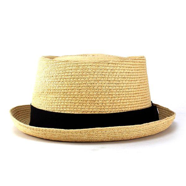 【試着のみ】45rpm ストローハット　麦わら帽子　ナチュラル miniministore 麦わら帽子 ストローハット レディース