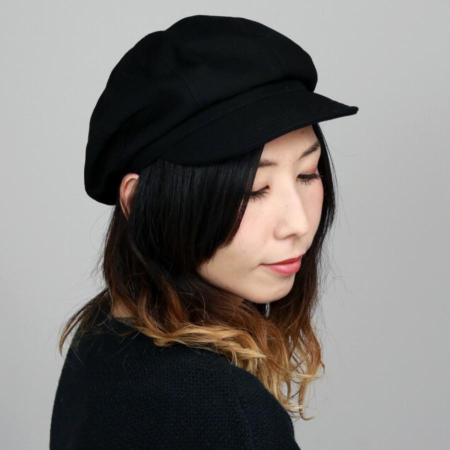 GQ2303◇THE FLAT HEAD : コットンキャスケット◇2◇黒 GQ2303◇THE