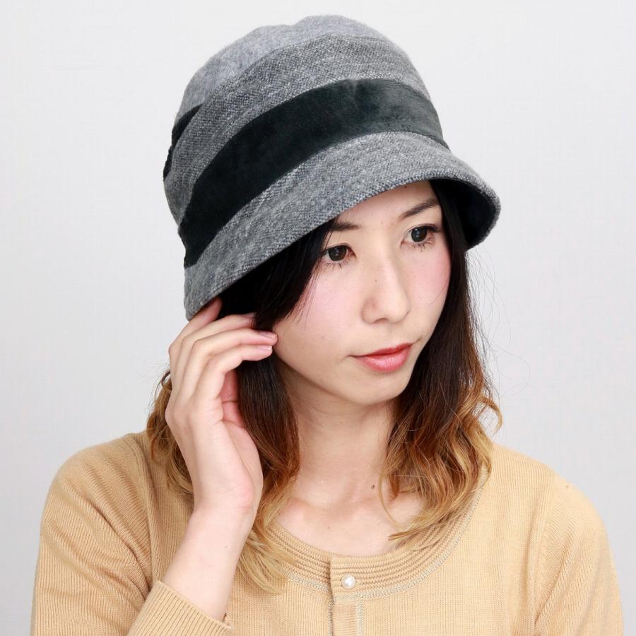 帽子 レディース クロシェ 秋冬 ミセス エリートシャポー ハット 冬 ふわふわ 防寒 40代 50代 60代 おしゃれ Uv対策 リングニット グレー Er 071 Elehelm帽子通販専門店 通販 Yahoo ショッピング