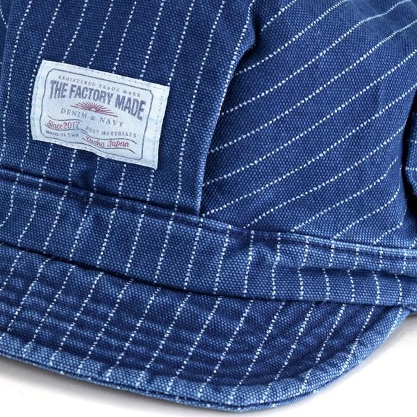 THE FACTORY MADE ワーク キャップ ウォバッシュストライプ 春夏