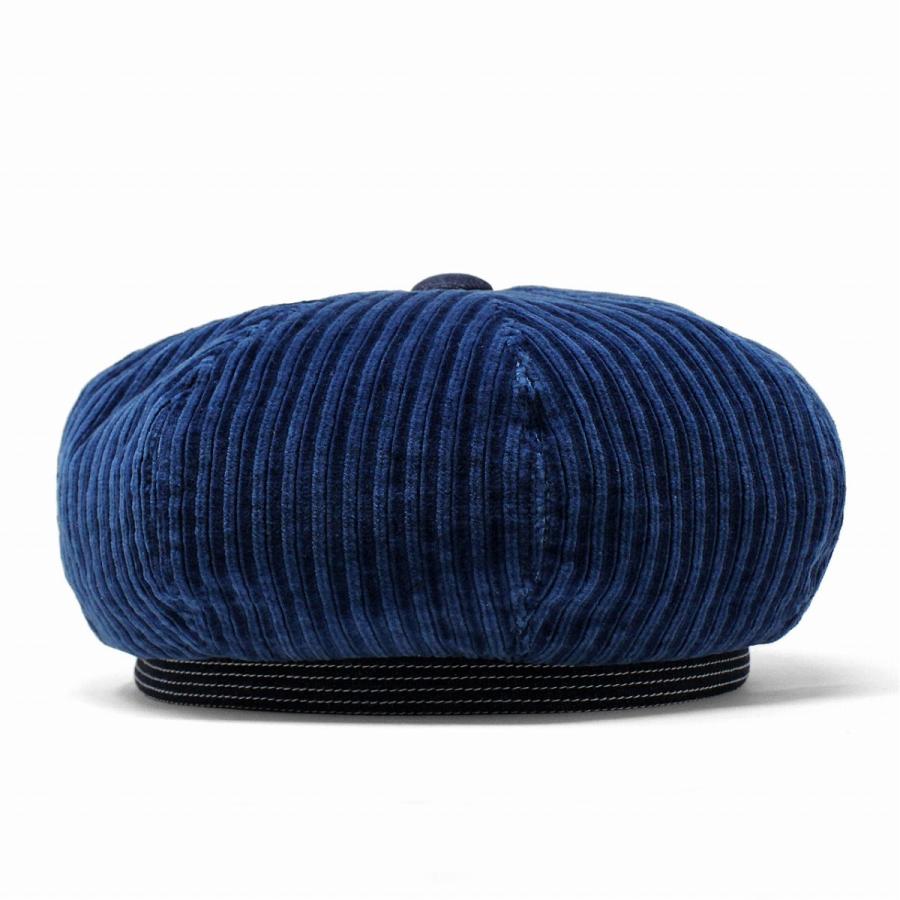 ファクトリーメイド 刺し子ベレー/インディゴ/日本製