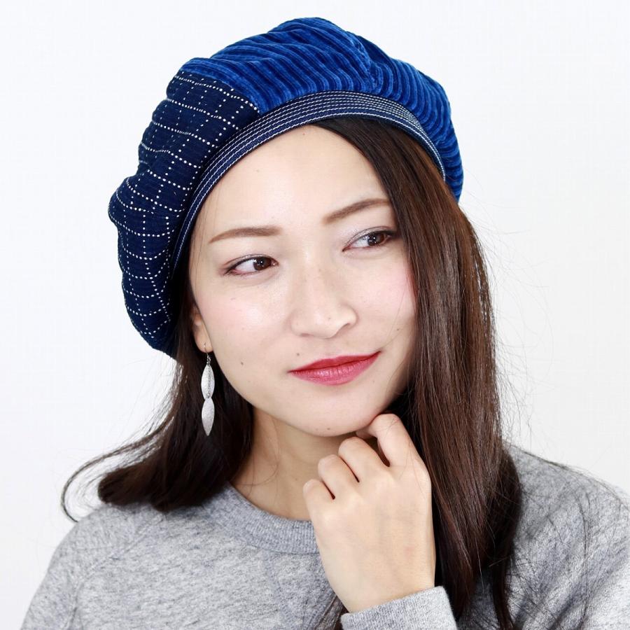 ファクトリーメイド 刺し子ベレー/インディゴ/日本製 ファクトリーメイド 刺し子ベレー/インディゴ/日本製 - メルカリ