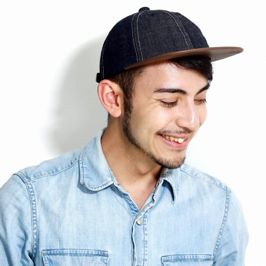 デニム キャップ メンズ 14オンス ヴィンテージ セルヴィッチ デニム 紺 Cap 牛革 クリエーティブ 日本製 職人 セルビッチデニム ネイビー 父の日 Fm575 013 Elehelm帽子通販専門店 通販 Yahoo ショッピング