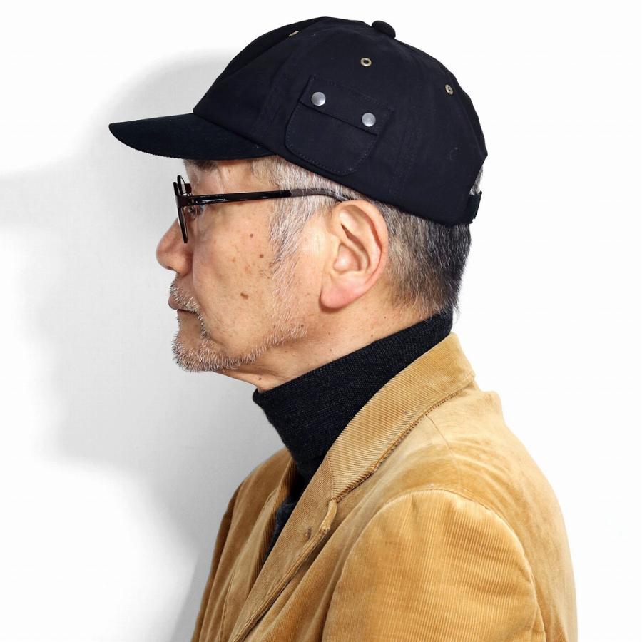 THE FACTORY MADE（ザファクトリーメイド） キャップ 黒 帆布 日本製