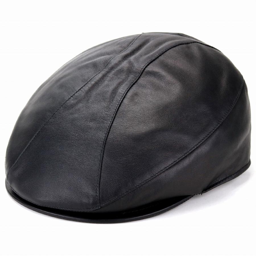 最大60%OFFクーポン ハンチング ハット 帽子 レザー メンズ レディース 男女兼用 ブラック 黒