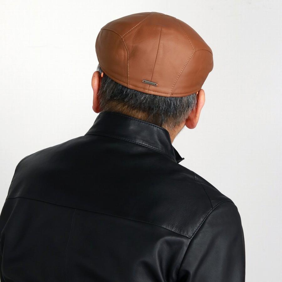 ステルコフスキー] Leather beanie cap（レザービーニーキャップ） 00s