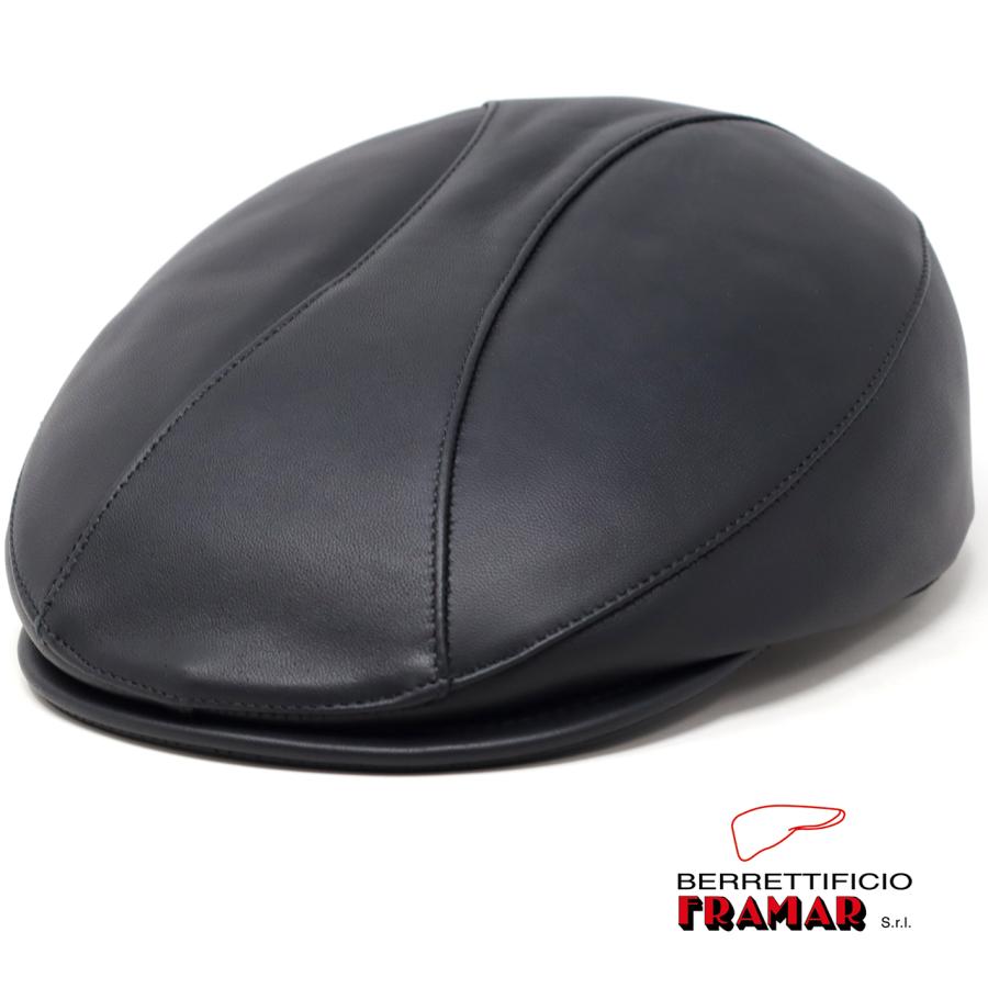 本革 FRAMAR レザー ハンチング 帽子 メンズ レディース 羊皮