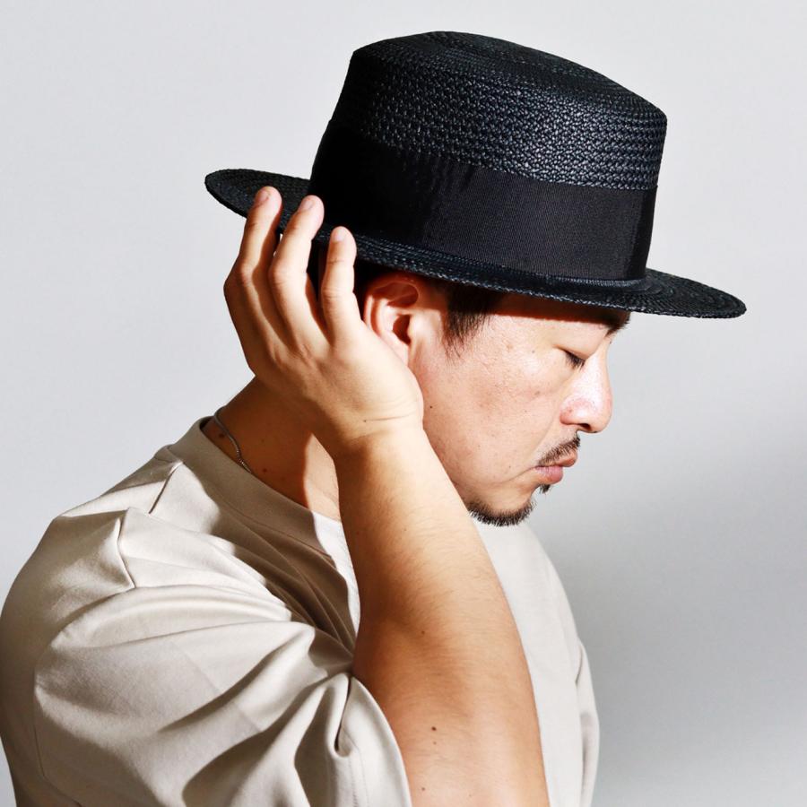 カンカン帽 パナマハット メンズ 夏 帽子 エクアドル パナマ草