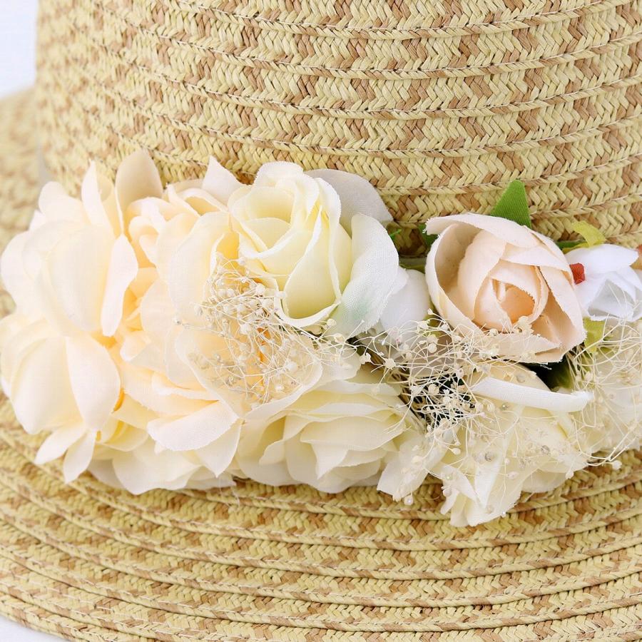 ハット レディース コサージュ 花 日よけ 婦人帽 フラワーコサージュ  