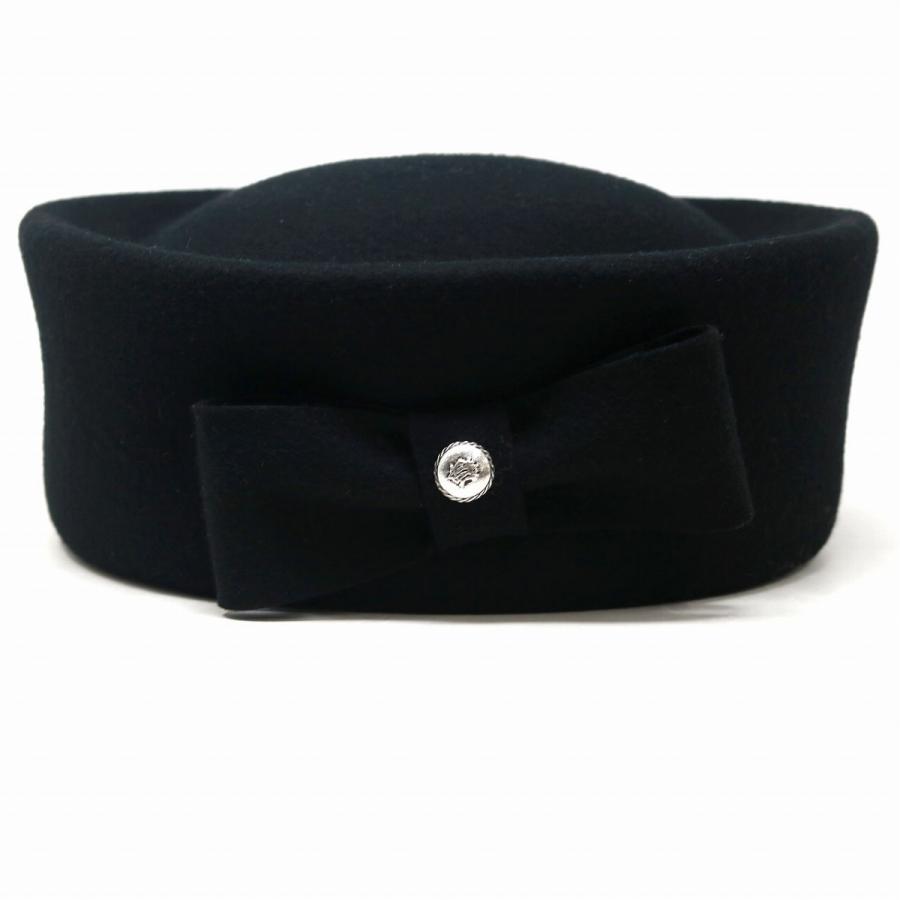 レディース 帽子 トーク帽 シンプル 秋冬 礼装 ウール フェルト