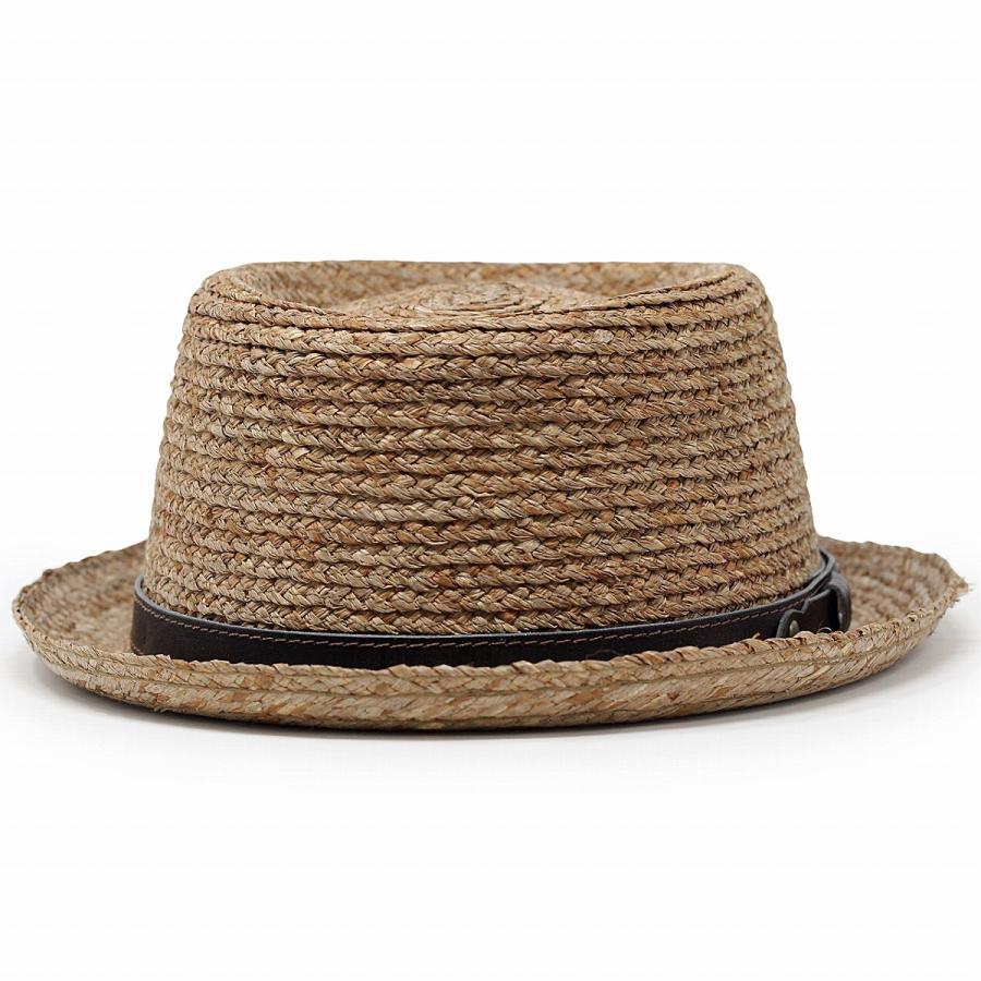 【美品】HIAND ハイアンド Blade pork Hat ハット 麦わら帽子 ラフィアブレード ポークパイハット 春 夏 帽子 麦わら帽子 ラフィア