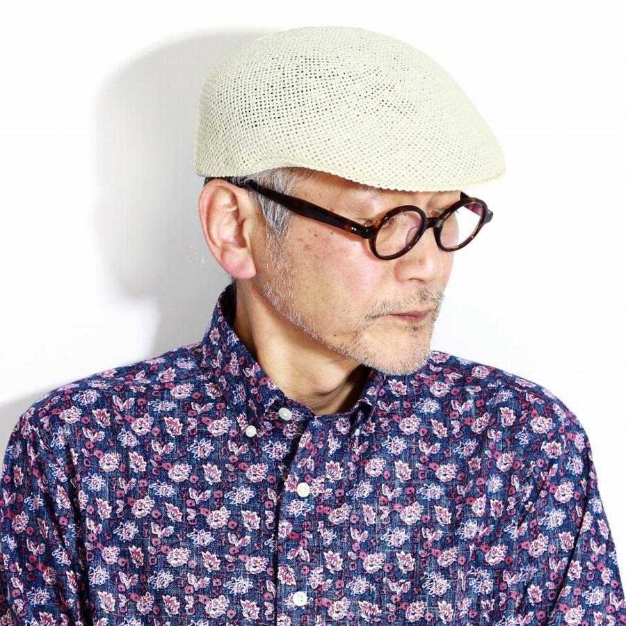 ハンチング 紳士 プロムナード イタリア製 メンズ 帽子 ペーパー 