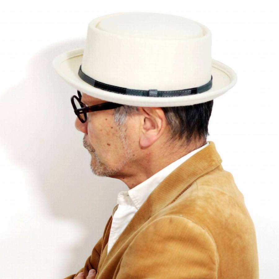 フェルトハット 大きいサイズ メンズ ポークパイハット 秋冬 ウール 帽子 イタリア製 ブランド Galliano Sorbatti パッチワーク 白 オフホワイト Gs 004 Elehelm帽子通販専門店 通販 Yahoo ショッピング