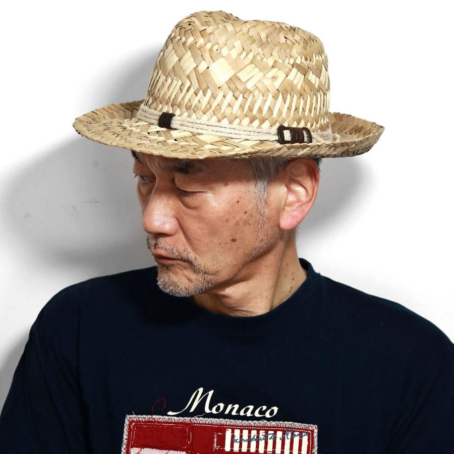麦わら ハット 帽子 大きいサイズ メンズ ストローハット 涼しい つば