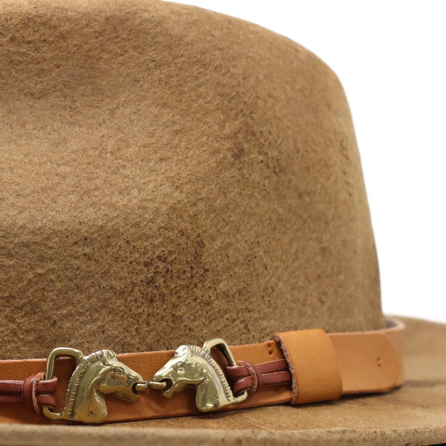 帽子 メンズファッション 焦がし ビンテージ フェルトハット