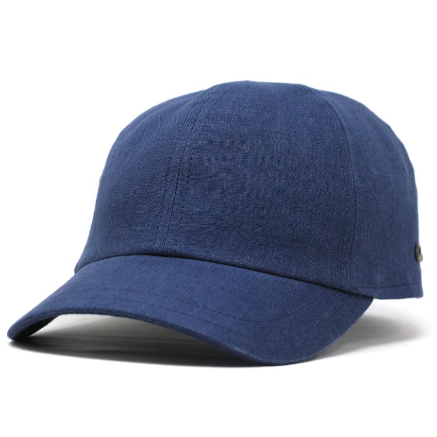 メンズキャップ 送料無料 麻100% 帽子 ビッグサイズ 夏 紺色 ブランド