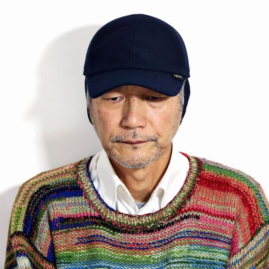 キャップ ゴアテックス 帽子 ネイビー メンズ ゴットマン 耳あて 防寒