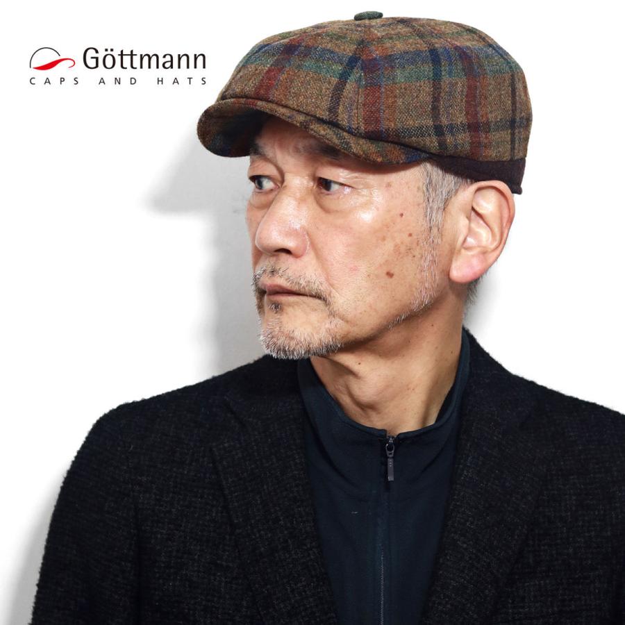 8パネル ハンチング 秋冬 大きいサイズ 帽子 メンズ チェック柄