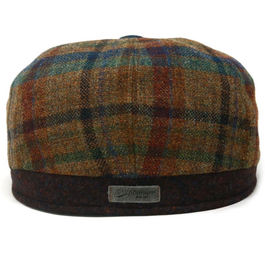 8パネル ハンチング 秋冬 大きいサイズ 帽子 メンズ チェック柄