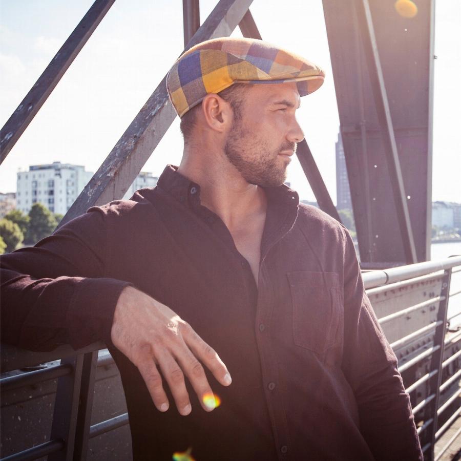 Gottmann Jackson ブロックチェック ハンチング ゴットマン リネン チェック ハンチング帽 麻100 帽子 大きい メンズ 春 夏 ドイツ 黄色 イエロー 系 Gt 53 Elehelm帽子通販専門店 通販 Yahoo ショッピング