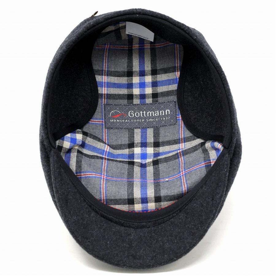ゴットマン ハンチング メンズ トレッキング 帽子 ハンチング帽 GORE-TEX ウール 防寒 保温 アイビーキャップ 帽子 耳当て メンズ  57cm 58cm 60cm 62cm チャコールグレー [ ivy cap ] ギフト 帽子 プレゼント 男性 ラッピング無料 送料無料 父の日 トレッキング 帽子 ハンチング帽 GORE-TEX ウール 防寒 保温