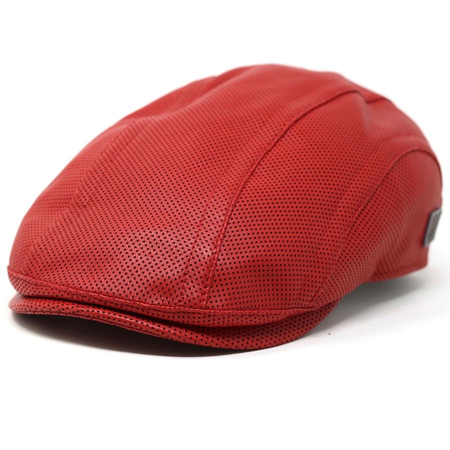 ゴットマン ハンチング帽 羊革 パンチングレザー ハンチング 帽子 本革