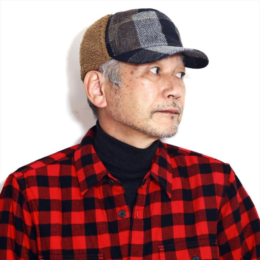 ボアキャップ メンズ チェック キャップ イヤーマフ Cap 防寒帽 ヘリンボーン Gottmann レディース キャンプ 帽子 保温 釣り キャップ パッチワーク カラフル Gt 53 Elehelm帽子通販専門店 通販 Yahoo ショッピング