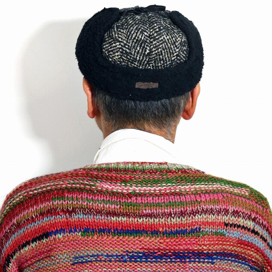 ゴットマン ハンチング gottman ざっくり編み へリンボン ツイード