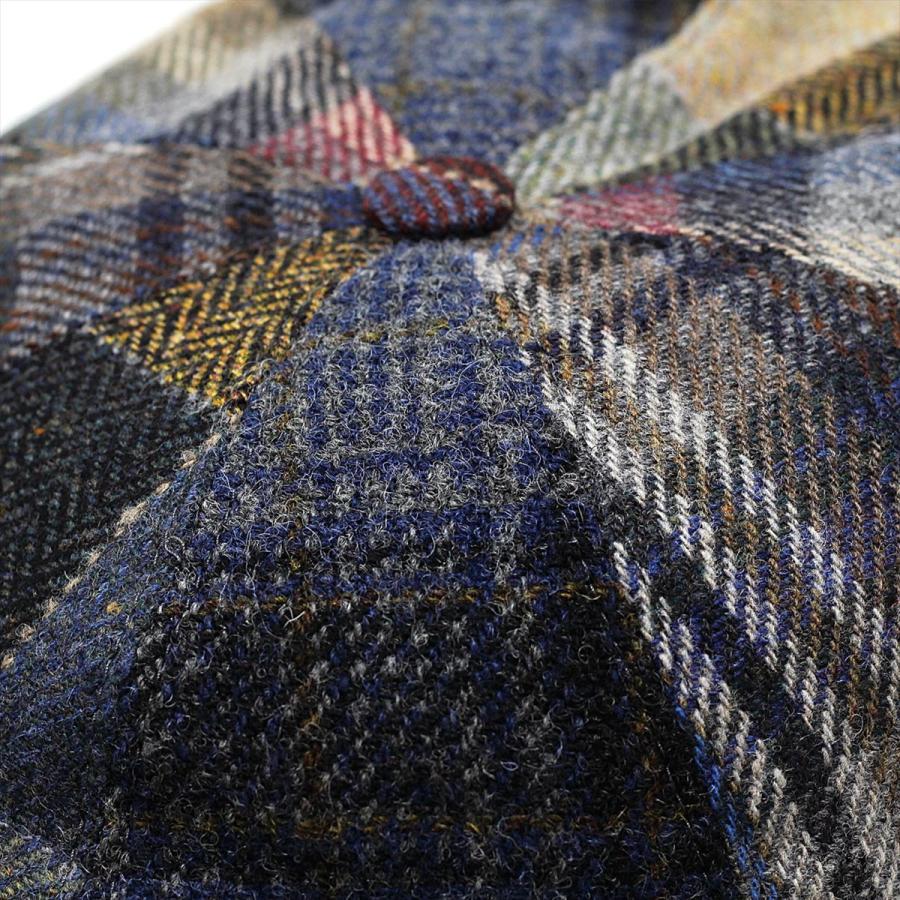 キャスケット カラフル チェック柄 キャス ツイード メンズ 帽子