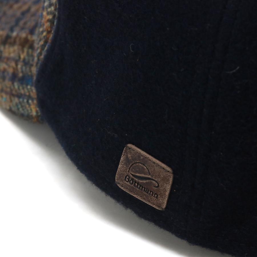 キャップ 大きいサイズ チェック柄 秋冬 ブランド ゴットマン ウール