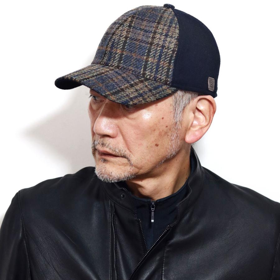 キャップ 大きいサイズ チェック柄 秋冬 ブランド ゴットマン ウール