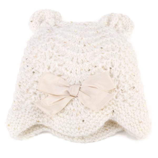 GREVI（グレヴィ） くま耳 ニット帽 秋冬 イタリア ニット レディース