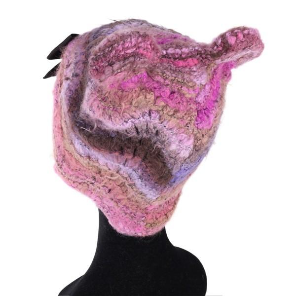 GREVI（グレヴィ） 秋冬 イタリア ニット レディース ニット帽 くま耳