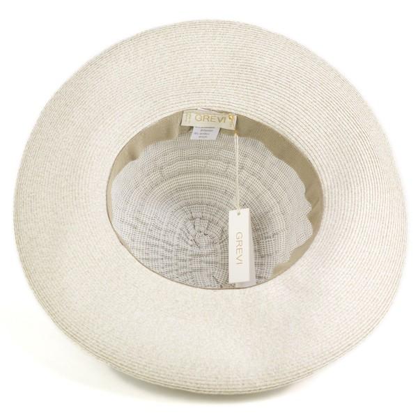 GREVI リボン ブレードハット つば広 レディース グレヴィ 帽子 春 夏