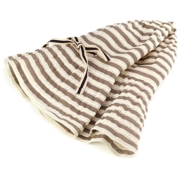 GREVI（グレヴィ） 春夏 カジュアル ツバ広ハット レディース ボーダー