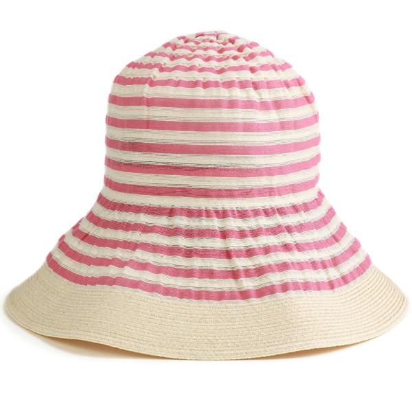 GREVI グレヴィ 春夏 ツバ広ハット レディース ボーダー イタリア製 ハンドメイド レッド GREVI（グレヴィ） 春夏 ツバ広ハット レディース ボーダー イタリア製