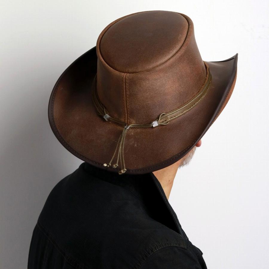 本革 帽子 メンズ 大きいサイズ カウボーイハット アメリカ製 UV加工