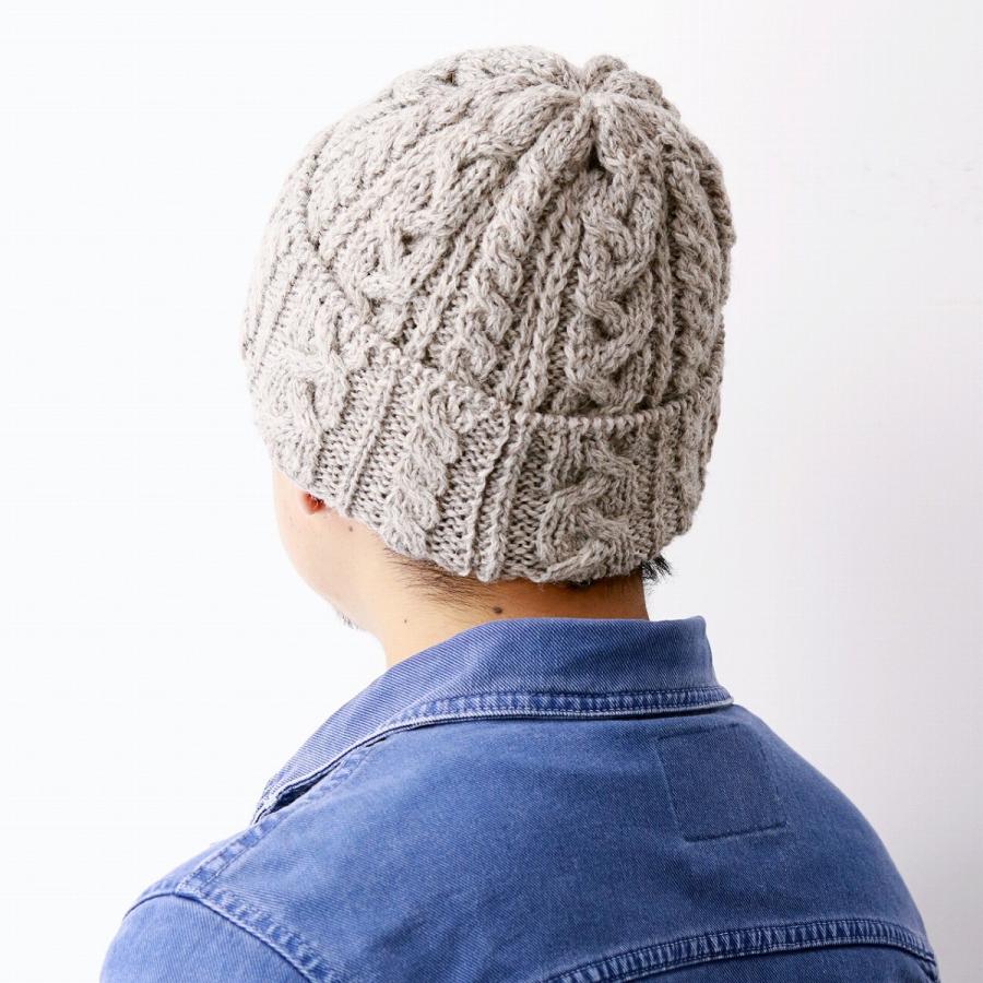 ブリティッシュウール100% ニット帽 HIGHLAND 2000 折り返しニット